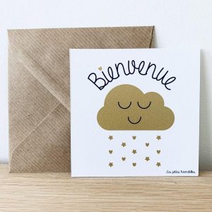 LES PETITES HIRONDELLES – Carte avec enveloppe – Bienvenue