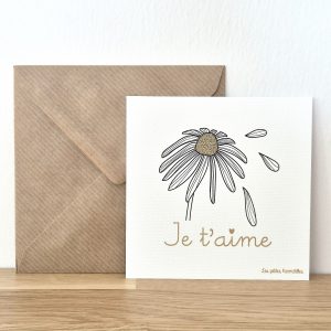 LES PETITES HIRONDELLES – Carte avec enveloppe – Je t&rsquo;aime