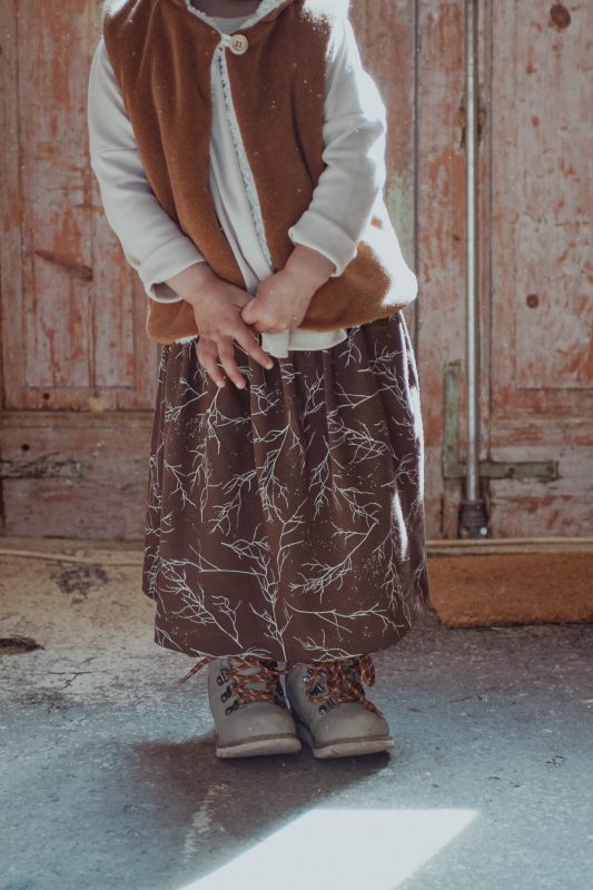 Jupe MARGOT enfant imprimé branches