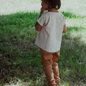 pantalon ALBA jersey côtelé cannelle