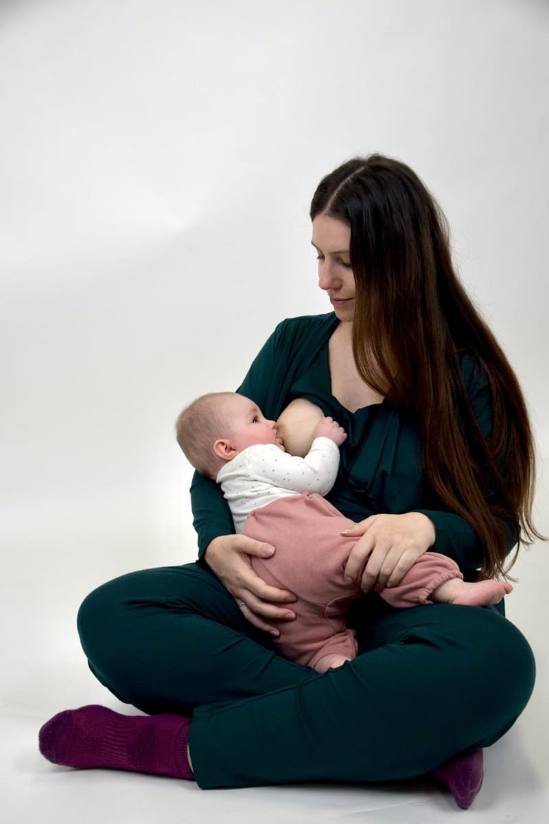 Combinaison grossesse et allaitement – couleur Marine – Image 3