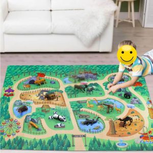 Tapis de jeu animaux avec jouets