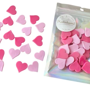 Coeurs rose clip roues de vélo