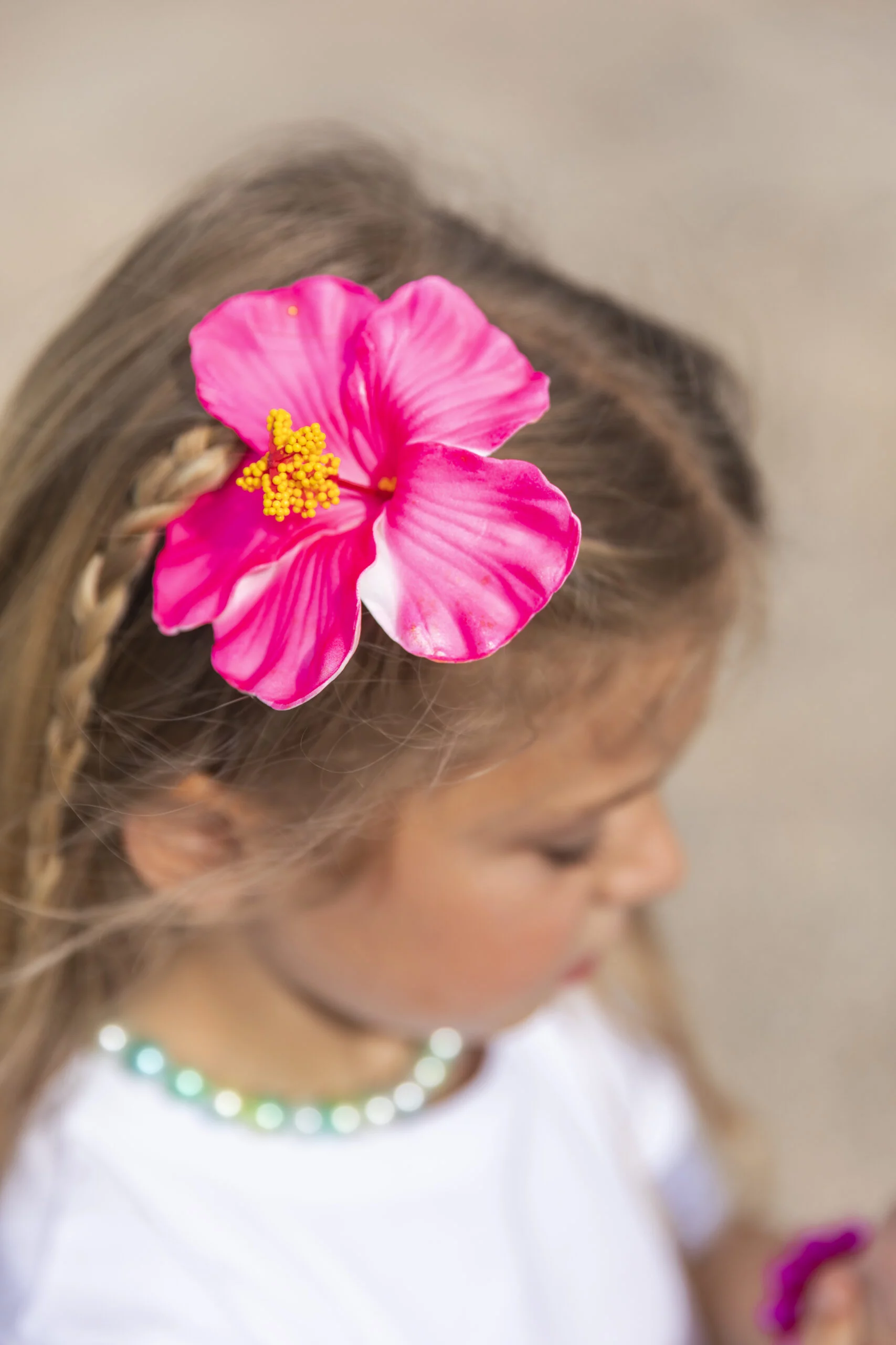 Barrette Fleur Vahiné – Rose – Image 4