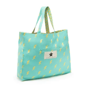 Le Grand Cabas coton éclair – Bleu