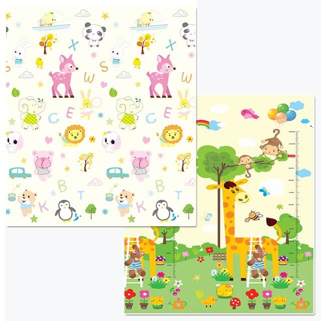 Grand tapis de jeu pliable pour bébé