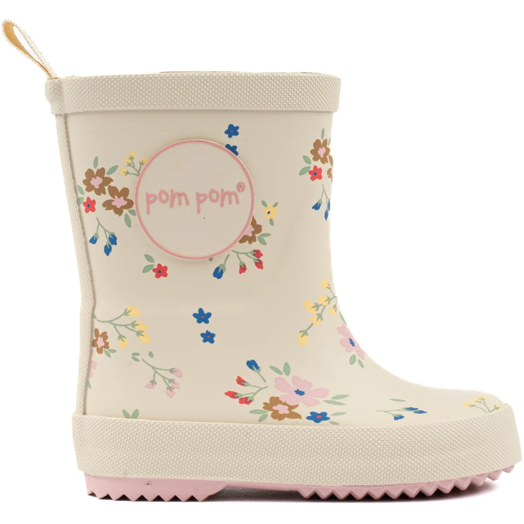 POM POM – Bottes en caoutchouc – Fleurs AOP – Image 2