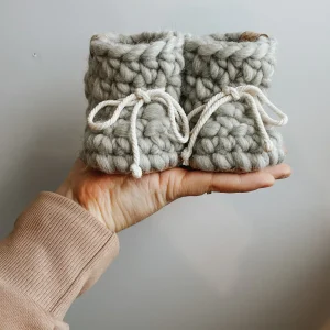 Pantoufles en Laine - Bruine