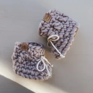 Pantoufles en Laine - Orchidée