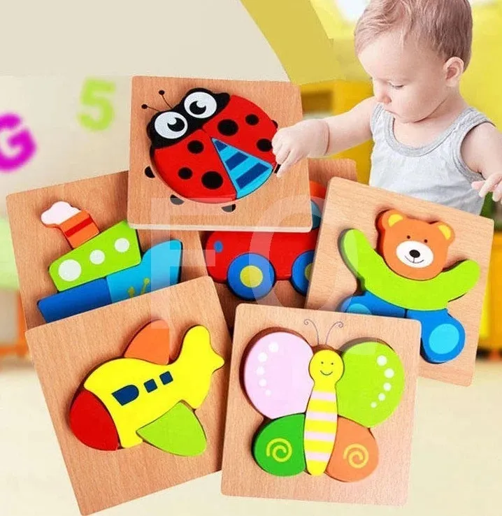 Puzzles 3D Animaux Montessori