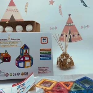 Blocs construction Magnétiques 46 pièces Poisson