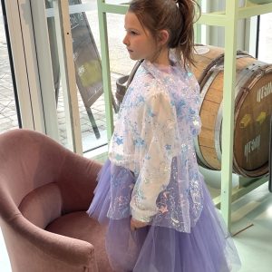 Cape Isaure – sequins lune violet