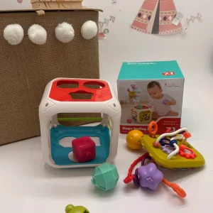 Jouets d&rsquo;éveil Montessori Cube 7 en 1