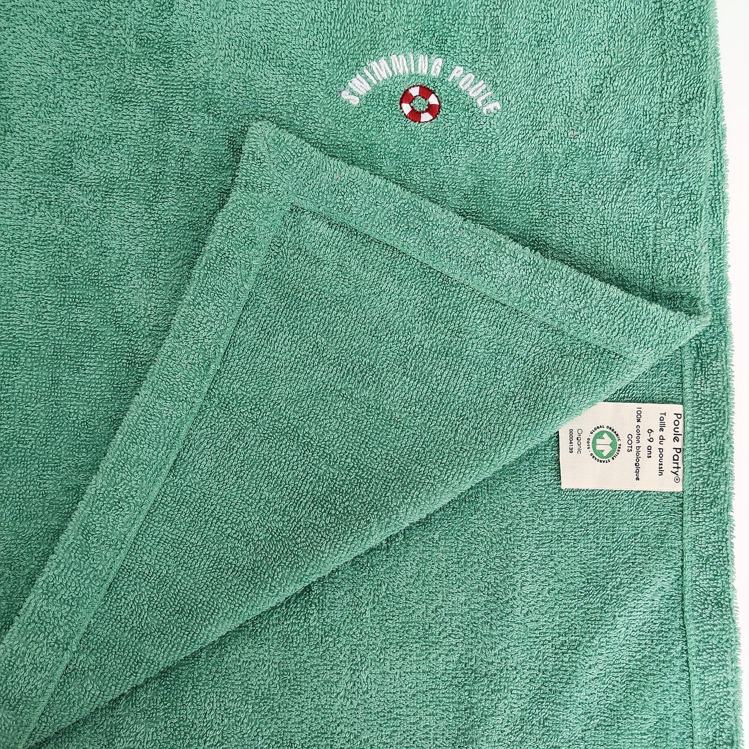 POULE PARTY – Ponchos de bain – Menthe/citron – Image 3