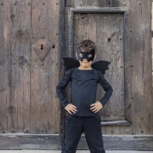 Le set chauve souris ailes + masque – noire