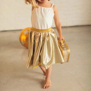 Jupe élastique qui tourne – Or