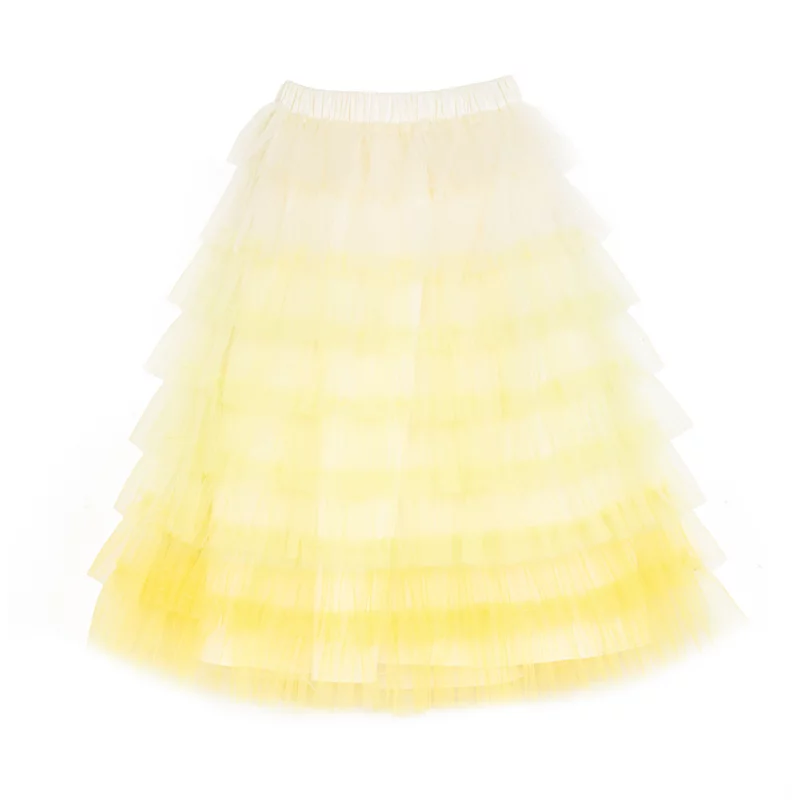 Jupe froufrou – Jaune – Image 6