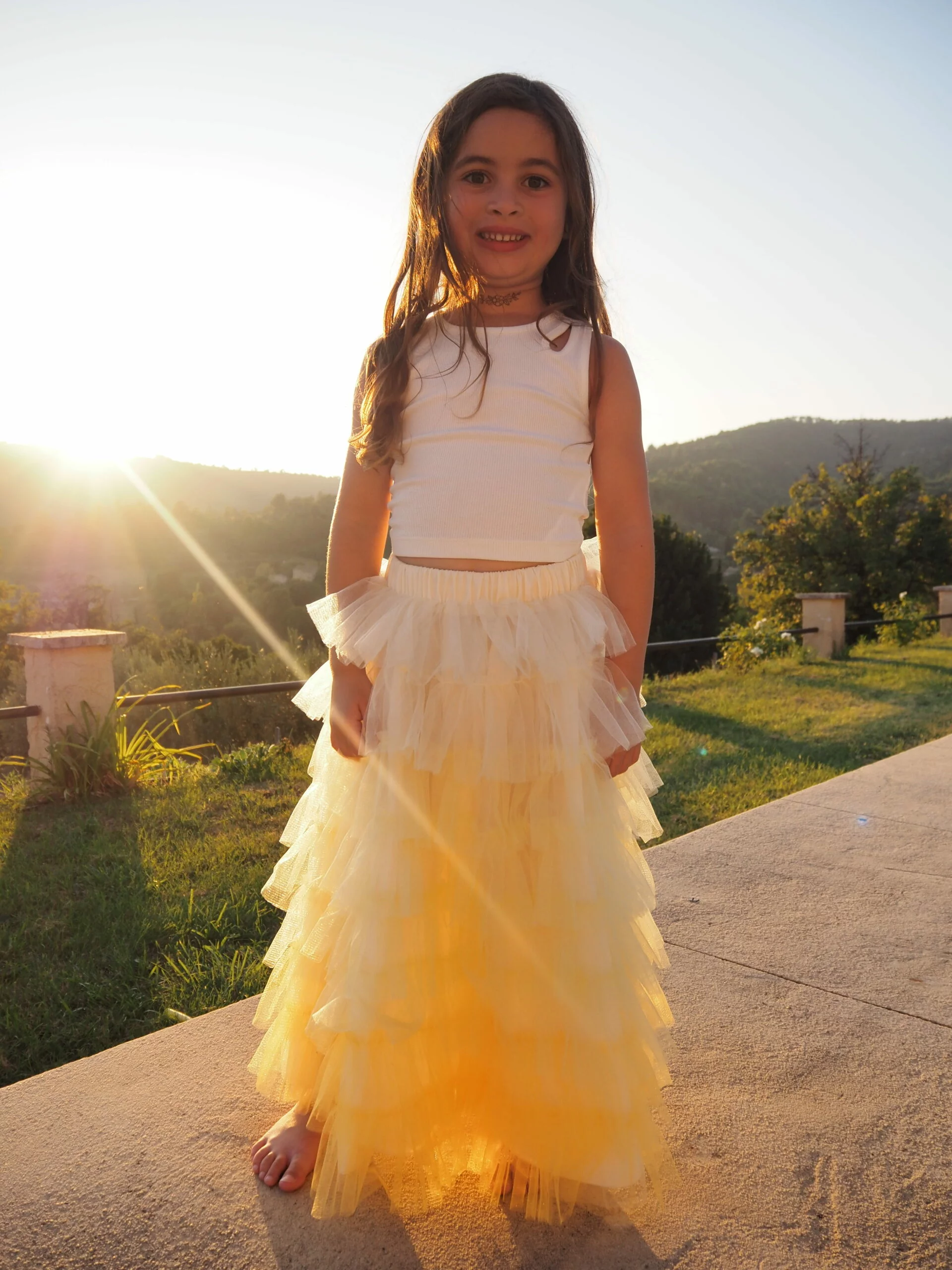 Jupe froufrou – Jaune – Image 4