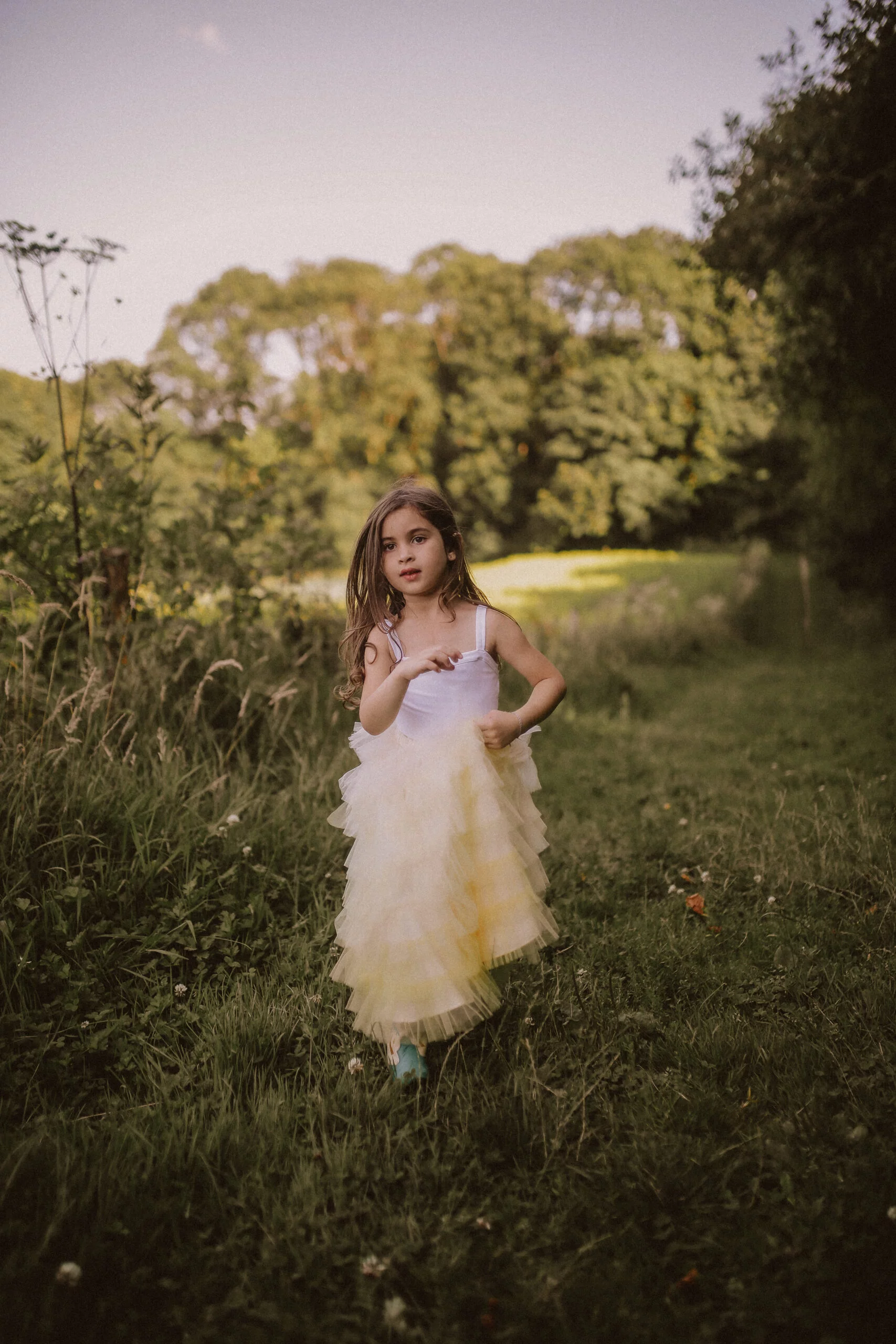 Jupe froufrou – Jaune – Image 3