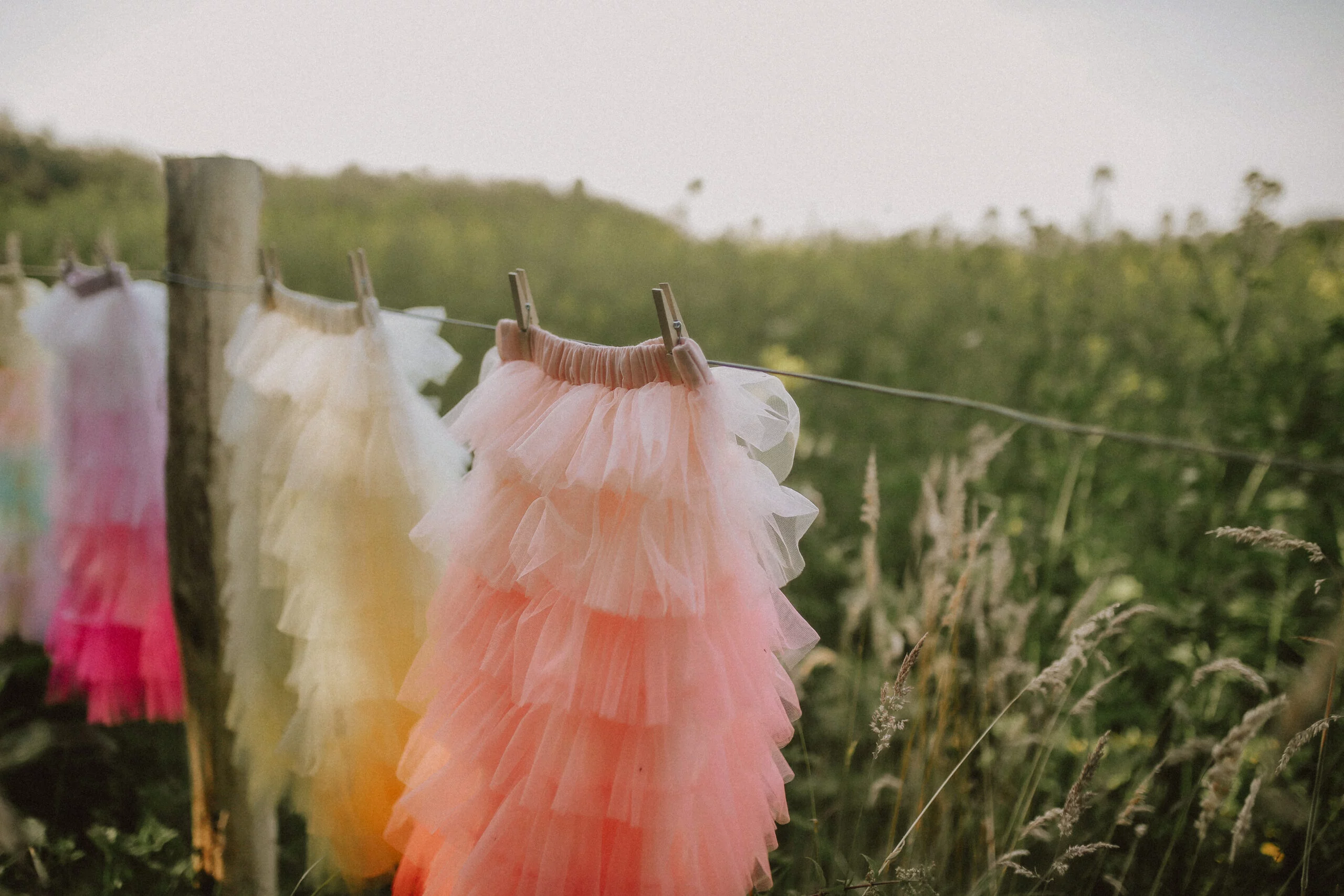 Jupe froufrou – Orange – Image 2