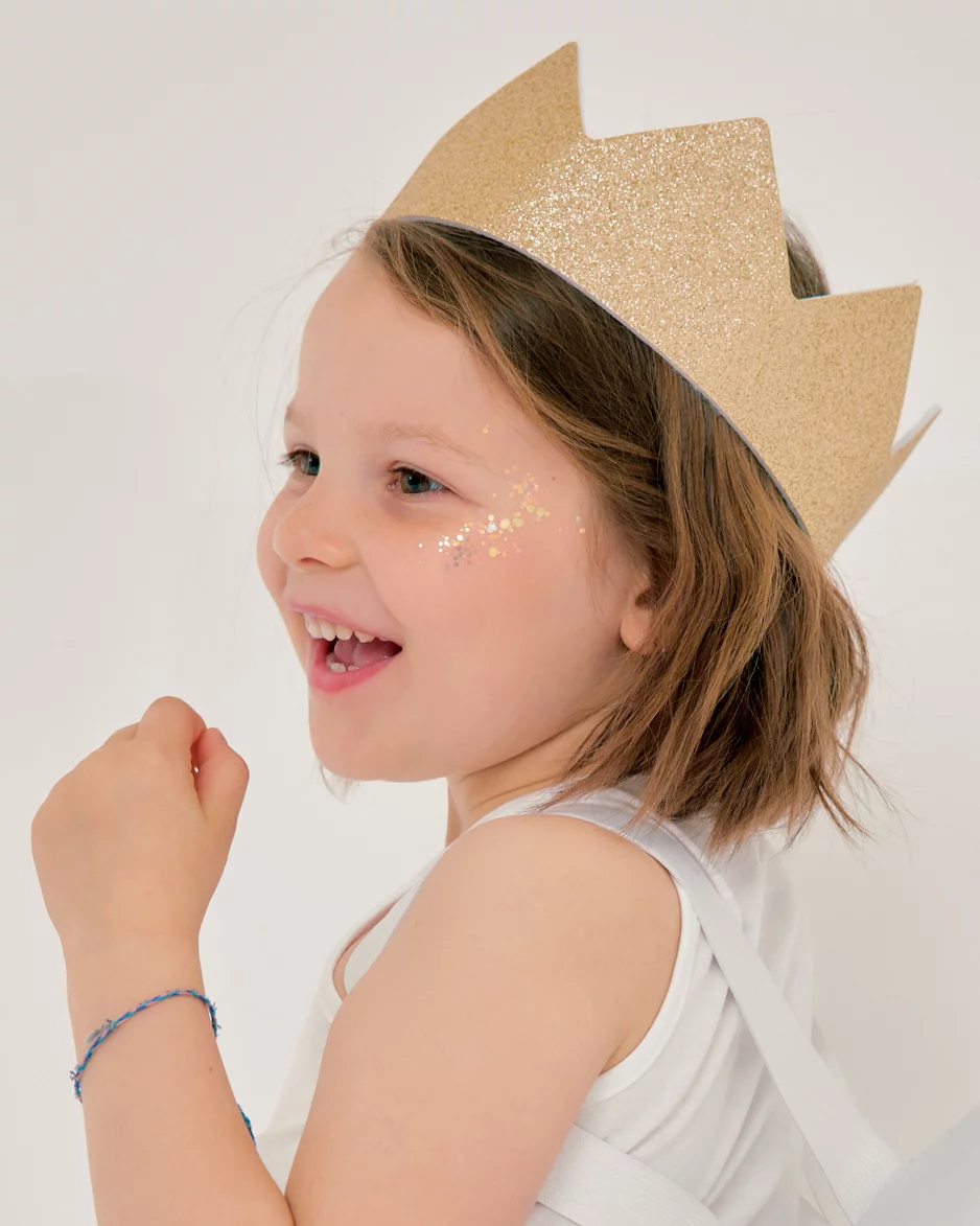 Couronne pailletée – Or – Image 3