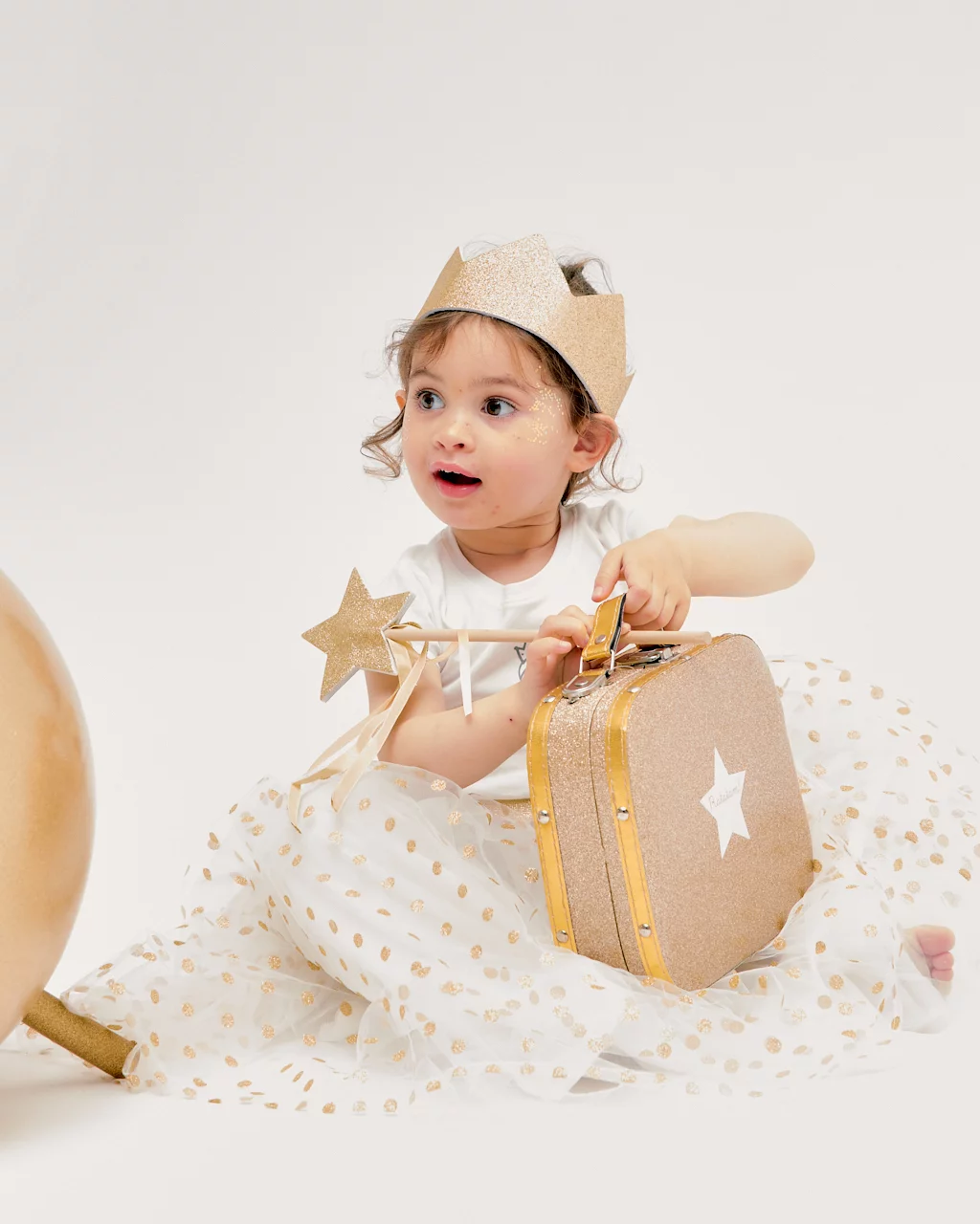 Couronne pailletée – Or – Image 4