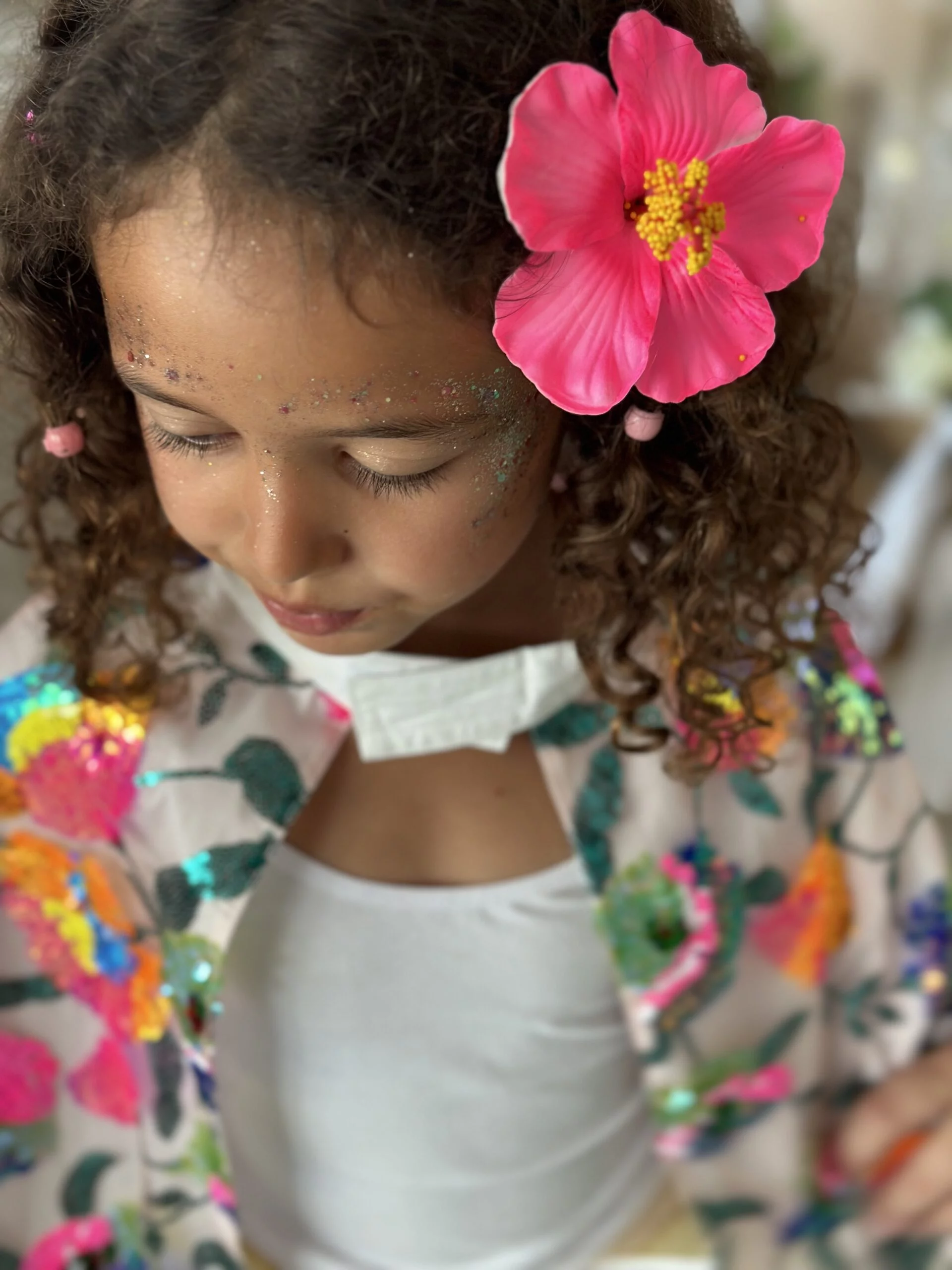 Barrette Fleur Vahiné – Rose – Image 3