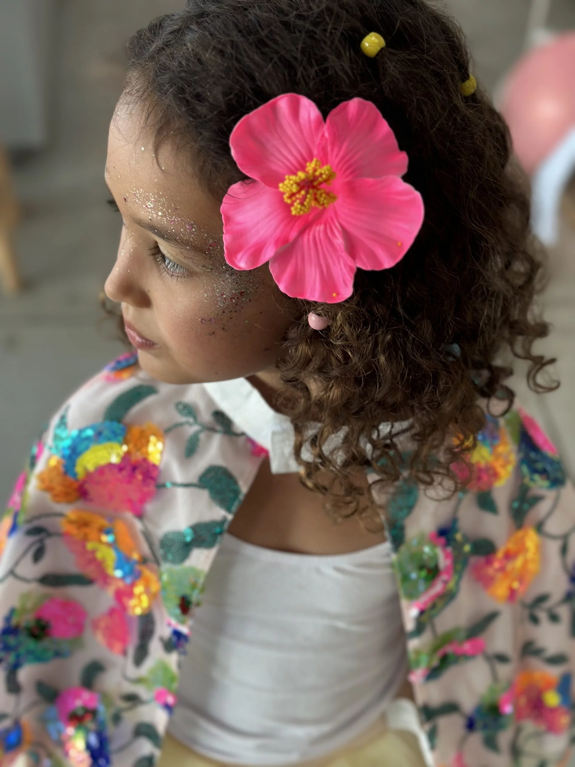 Barrette Fleur Vahiné – Rose – Image 5