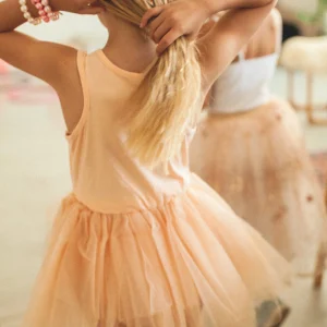 Robe tutu 2/4ans – Abricot