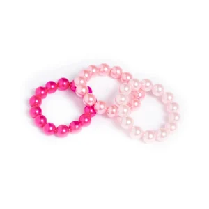Set de 3 bracelets perles – Rose