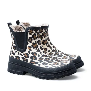 VERBENAS – Bottes de pluie Lua Mate Fur Crudo – Léopard
