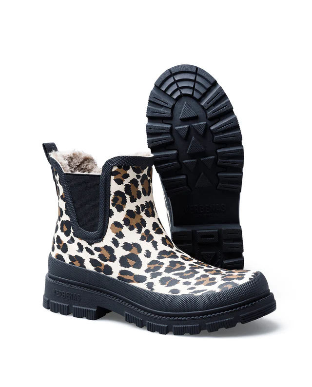 VERBENAS – Bottes de pluie Lua Mate Fur Crudo – Léopard – Image 3