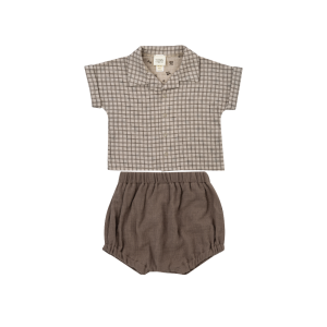 WOOLY ORGANIC – Chemise avec culotte bouffante – Gray