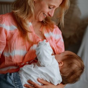 Blouse allaitement – voile de coton rose – attention stock en baisse