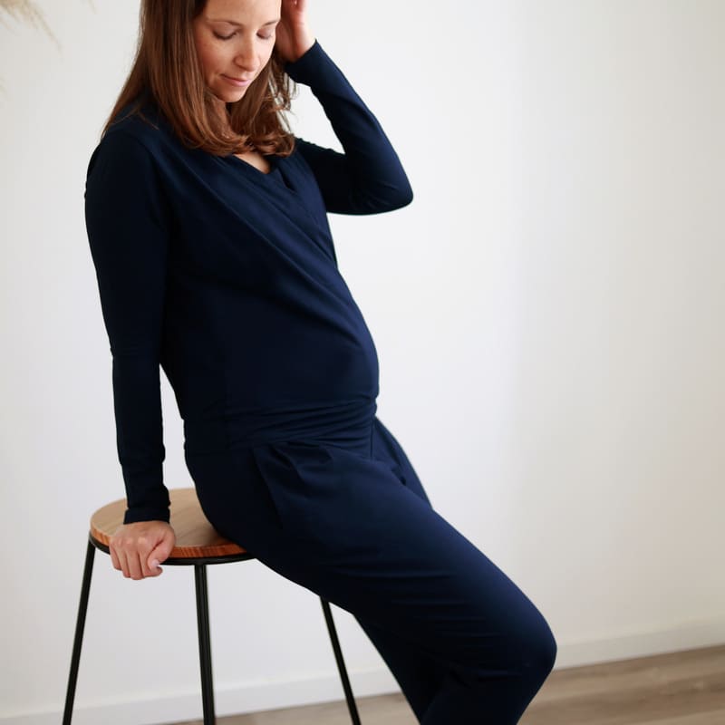 Combinaison grossesse et allaitement – couleur Marine