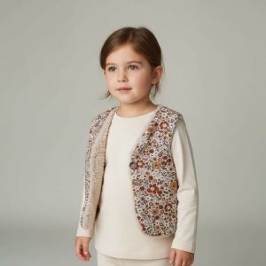 Gilet bébé MARTIN fleurs dernière pièce 4 ans
