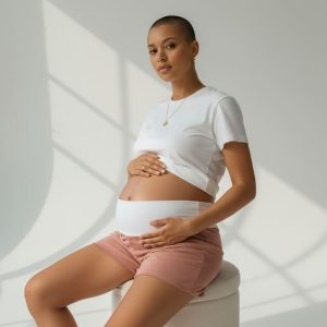 SHORT GROSSESSE MOLLETON