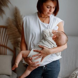 Tee Shirt allaitement Coton Bio blanc – dernière taille M