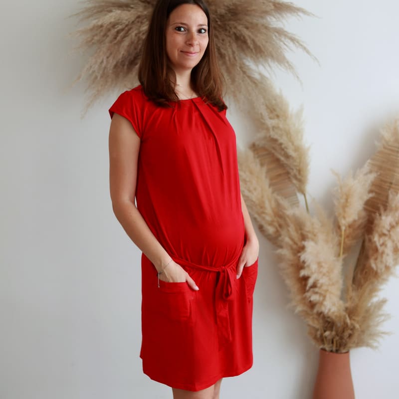 Robe grossesse – viscose et élasthanne Existe en 2 couleurs