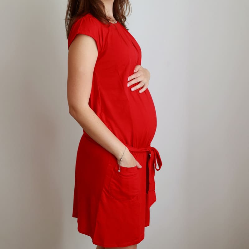 Robe grossesse – viscose et élasthanne Existe en 2 couleurs – Image 4