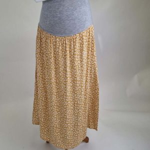 Jupe grossesse – viscose jaune