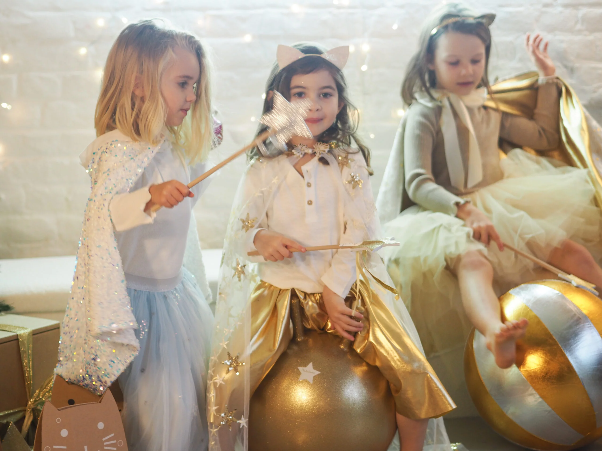 Ballon sauteur pailleté – Or – Image 3