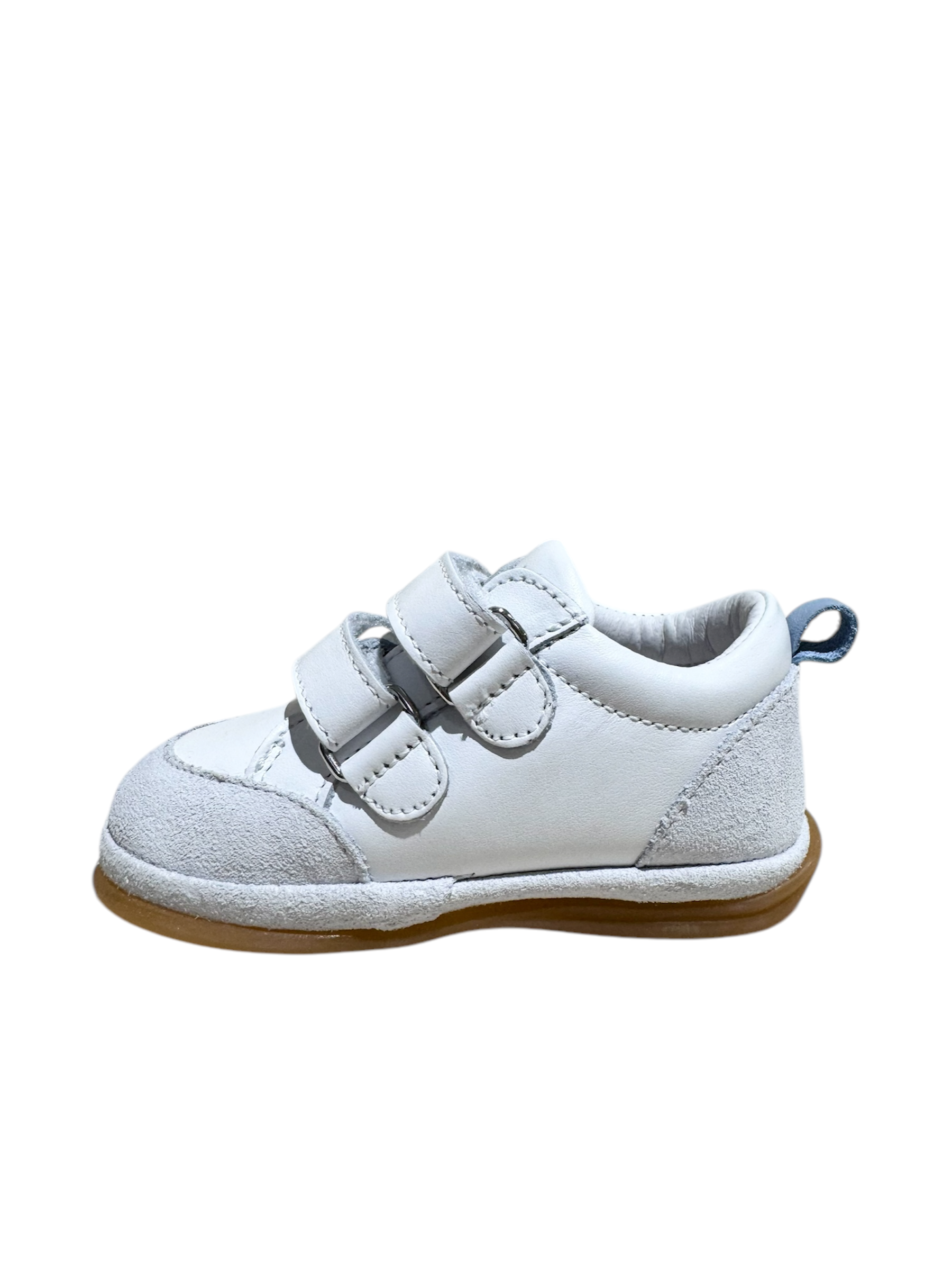 BENJIE – Baskets Myrtille Logo – Blanc/vert/bleu – Image 3