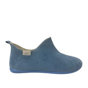 LA MAISON DE L&rsquo;ESPADRILLE – Bottillon Perforé 2180 – Ciel