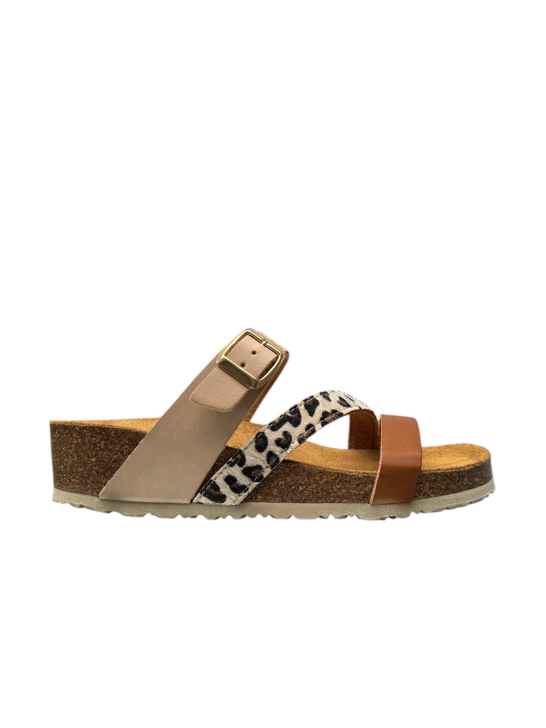 ARIMA – Mules Percale – Beige/cognac