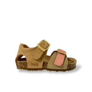 BOPY – Sandales Edouarvelo – Rose/Cognac