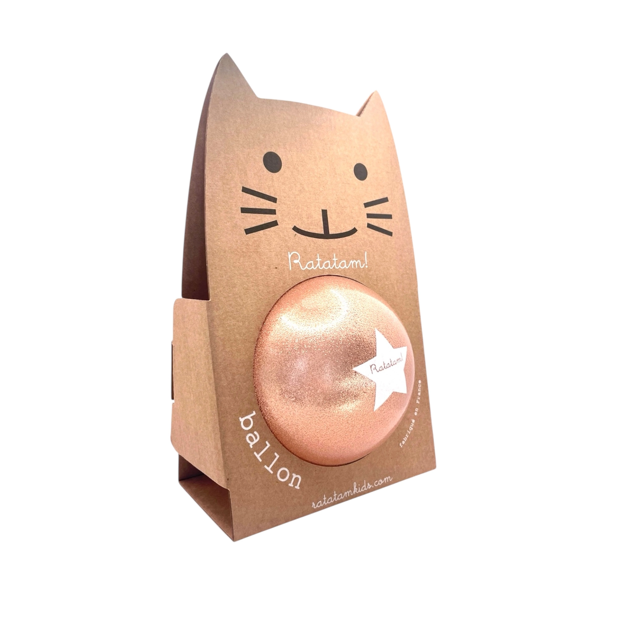 Ballon pailleté 15 cm-Cuivre – Image 2