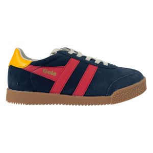 GOLA – Baskets Elan – Bleu marine/rouge