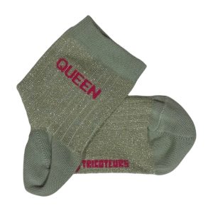 LES 3 TRICOTEURS – Chaussettes à paillettes Queen – Vert