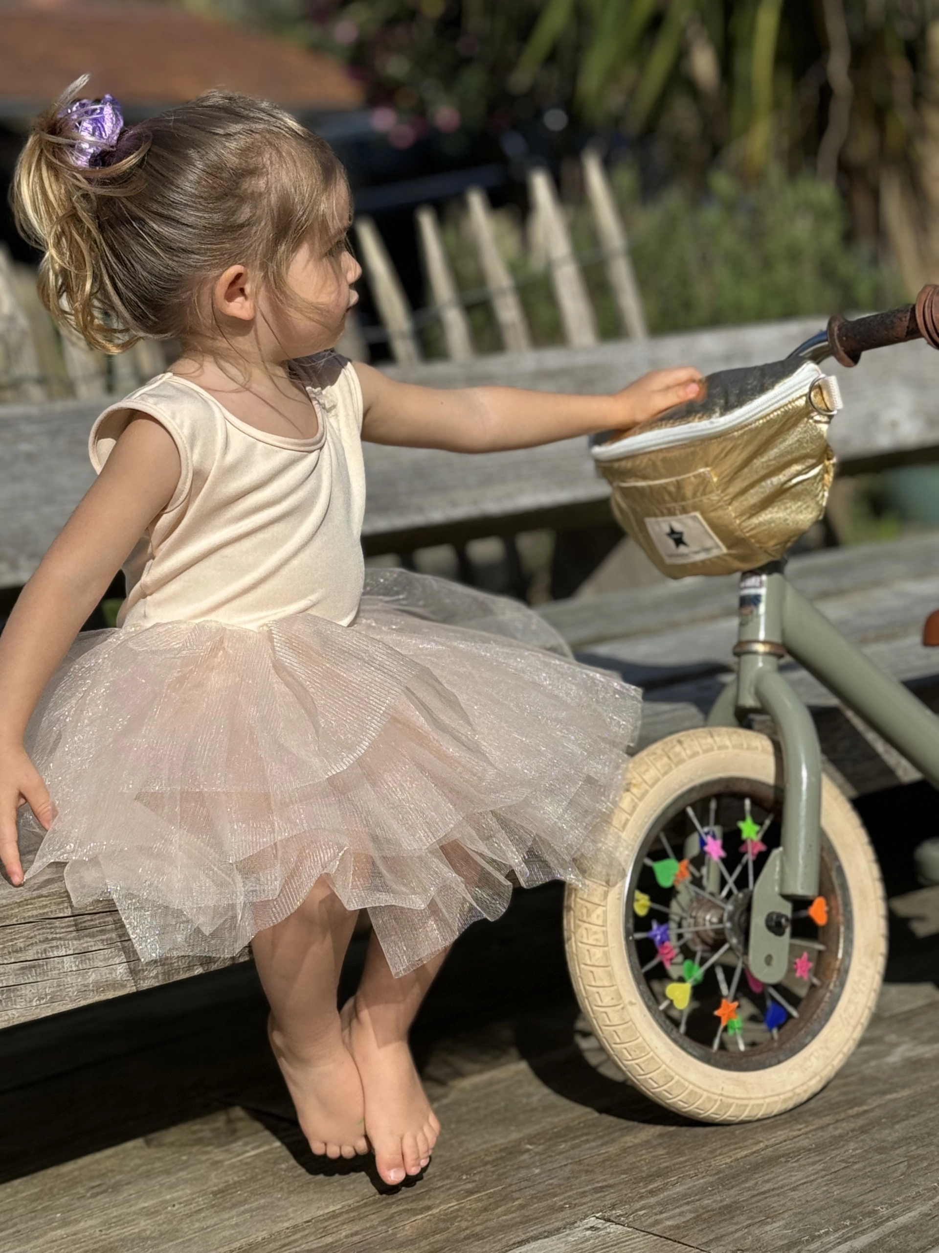 Robe tutu 2/4ans – Abricot – Image 2